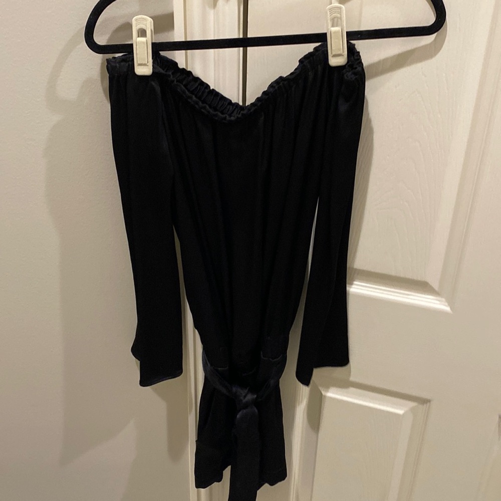 Drew black off the shoulder romper. Size small